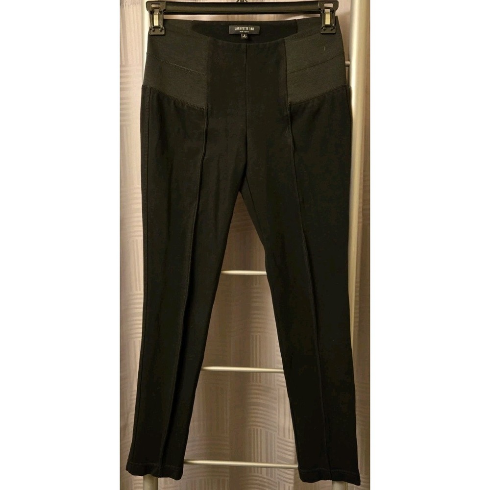 Lafayette 148 Black Leggings Dress Pants‎ Womens Small Pull On 27x27
